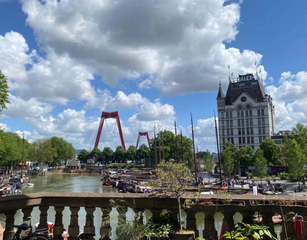 Photo of the old harbour in Rotterdam
